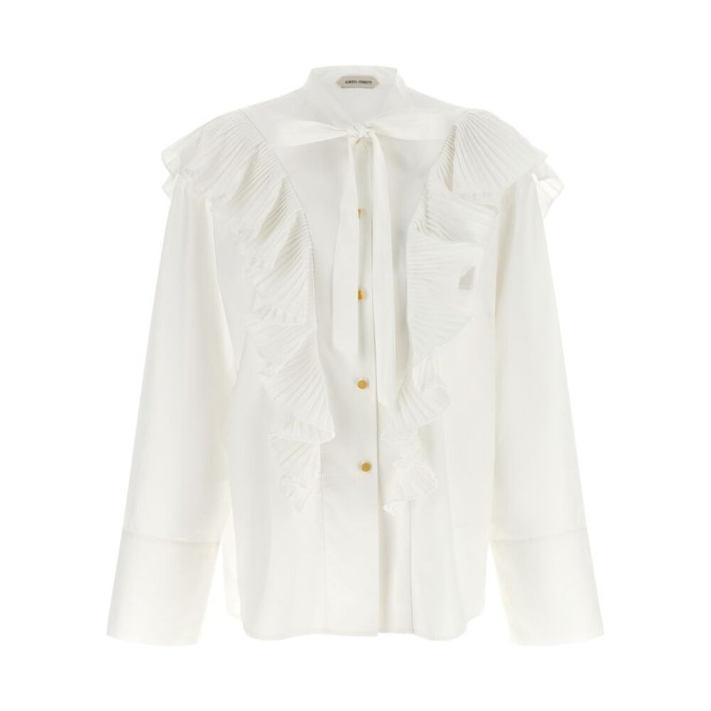 Alberta Ferretti White Cotton Women's Blouse